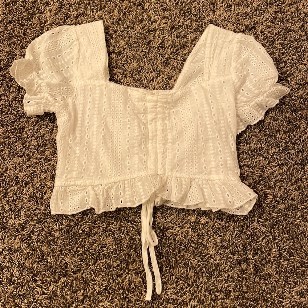 Romeo white crop top